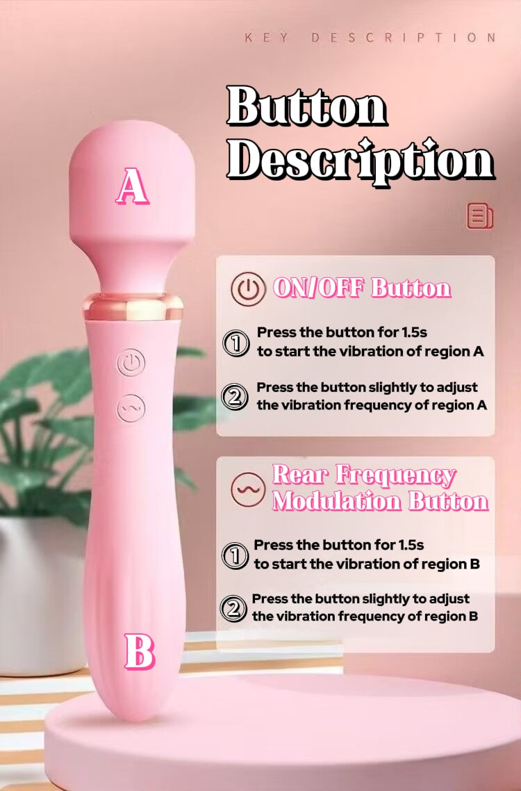 Free Shipping丨Clitoris Dual Massager-Rechargable Vibrator for Women with Heating Function