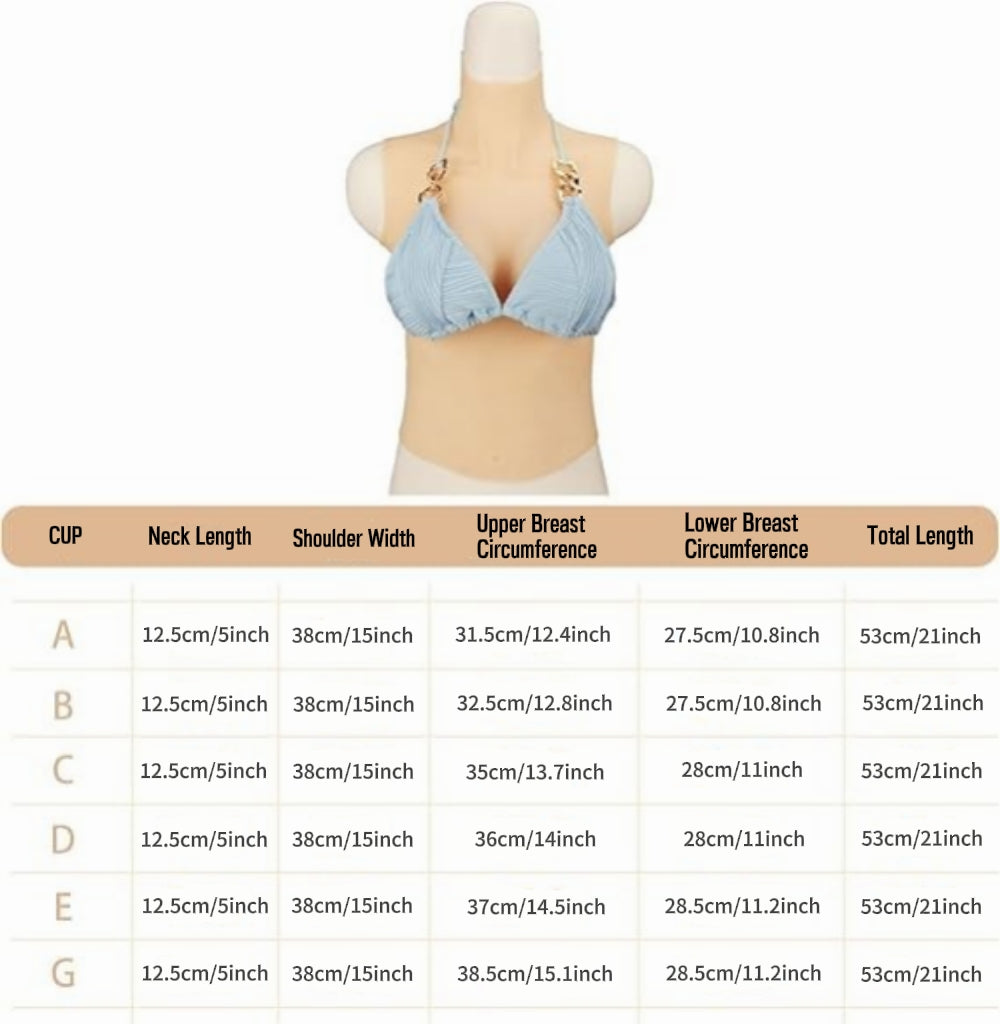 Free Shipping丨Breastplate, A-G Cup Breast Forms