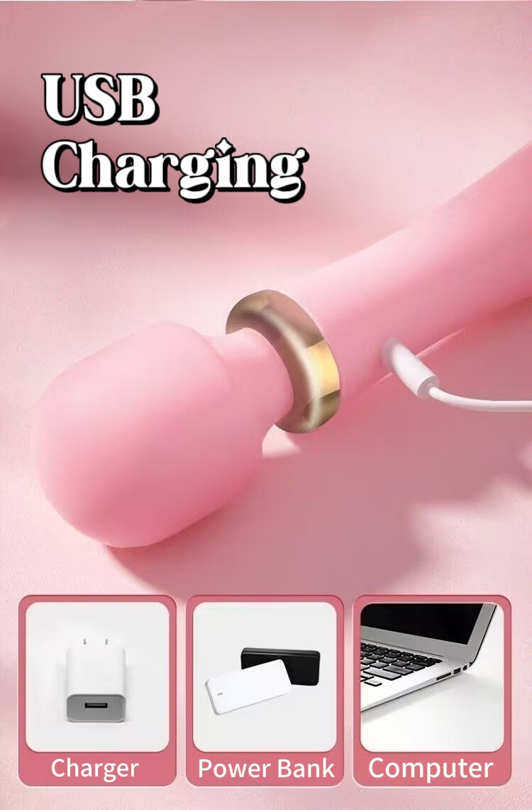 Free Shipping丨Clitoris Dual Massager-Rechargable Vibrator for Women with Heating Function