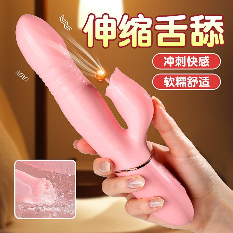 Retractable sucking stick sex toys feminine products