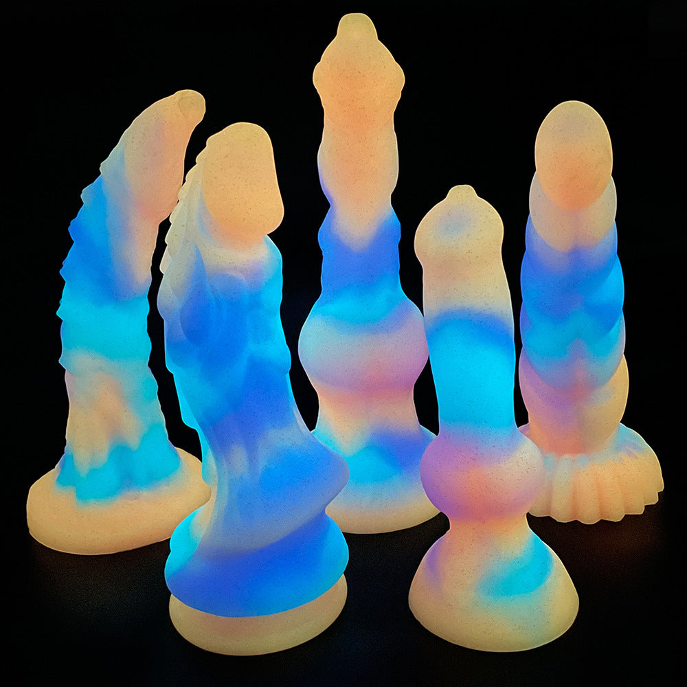 Free shipping丨Colorful Noctilucent Dildo with Strong Suction Cup, Adult Toy for Women