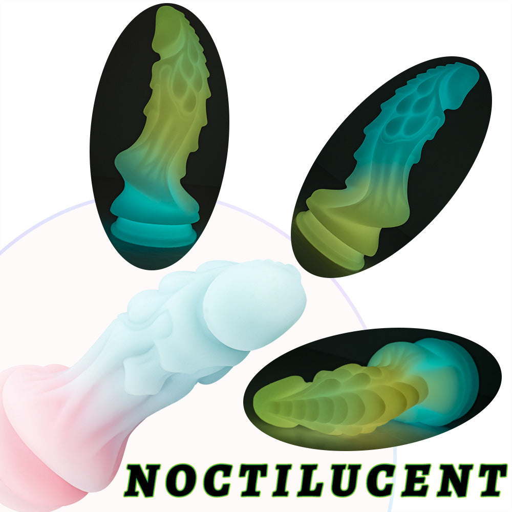 Free shipping丨Colorful Noctilucent Dildo with Strong Suction Cup, Adult Toy for Women