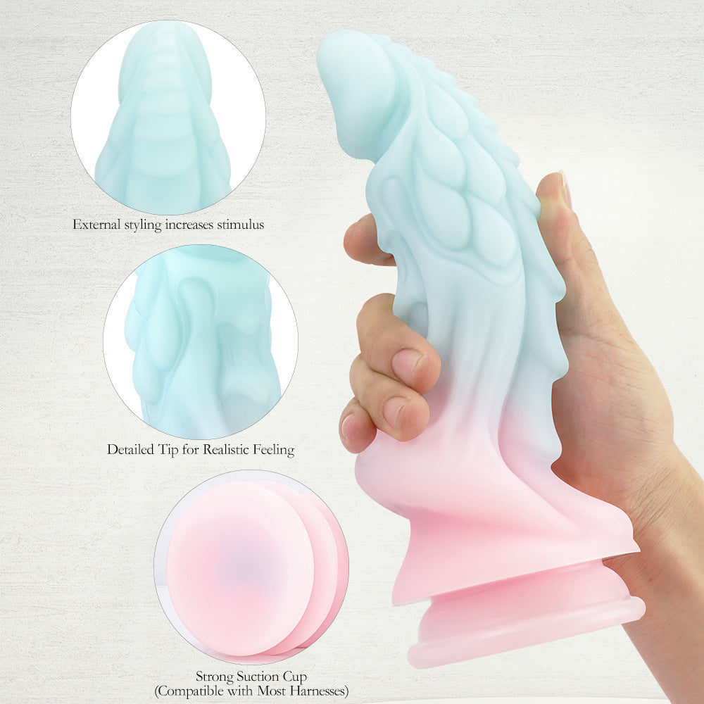 Free shipping丨Colorful Noctilucent Dildo with Strong Suction Cup, Adult Toy for Women