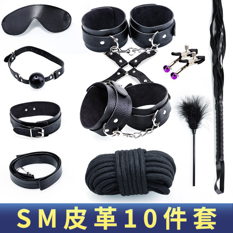 Sex Fun Ten-piece Set 10-piece Set Bundled Bondage Women's Toys Sex Fun Products SM Supplies