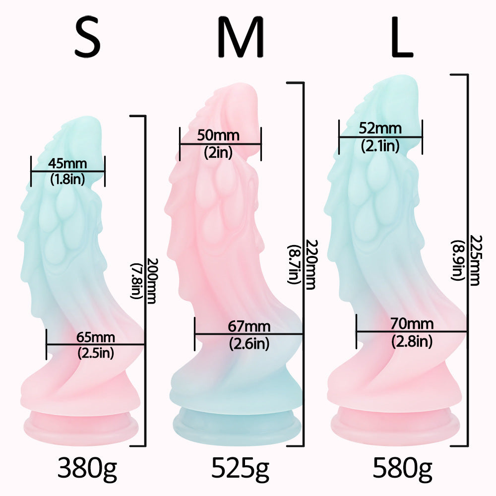 Free shipping丨Colorful Noctilucent Dildo with Strong Suction Cup, Adult Toy for Women