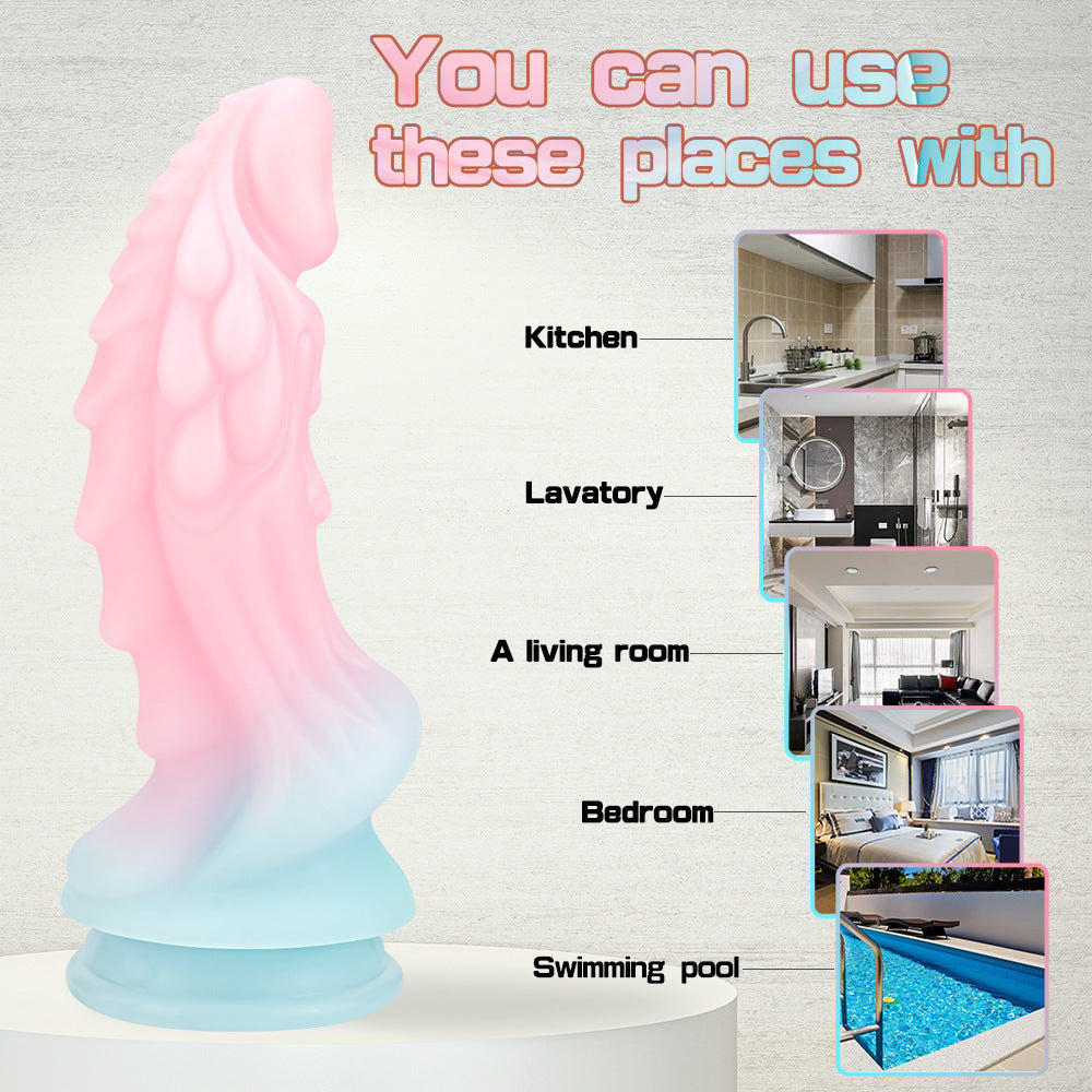 Free shipping丨Colorful Noctilucent Dildo with Strong Suction Cup, Adult Toy for Women