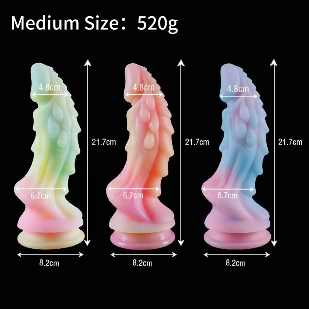 Free shipping丨Colorful Dragon-Shape Dildo with Strong Suction Cup, Adult Toy for Women