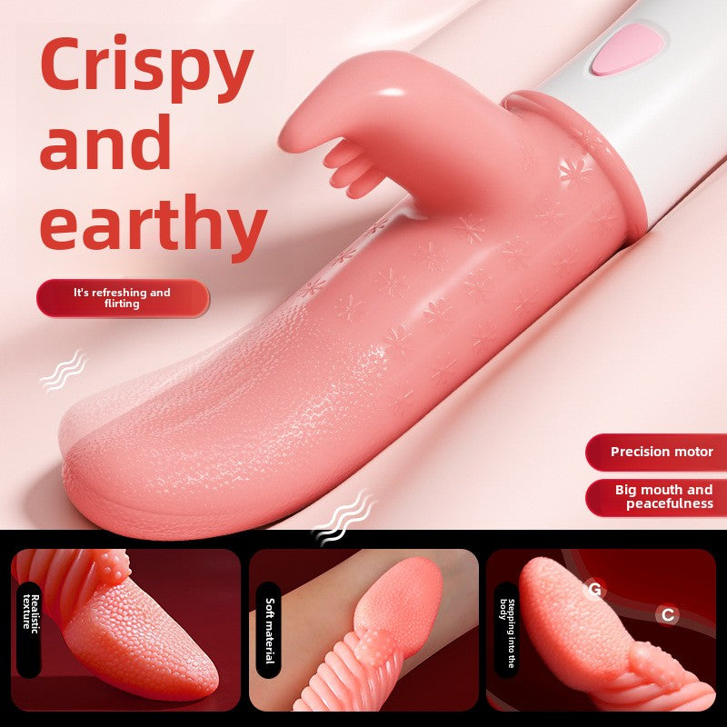 Strong shock tongue licking tongue adult sex products female vibrator