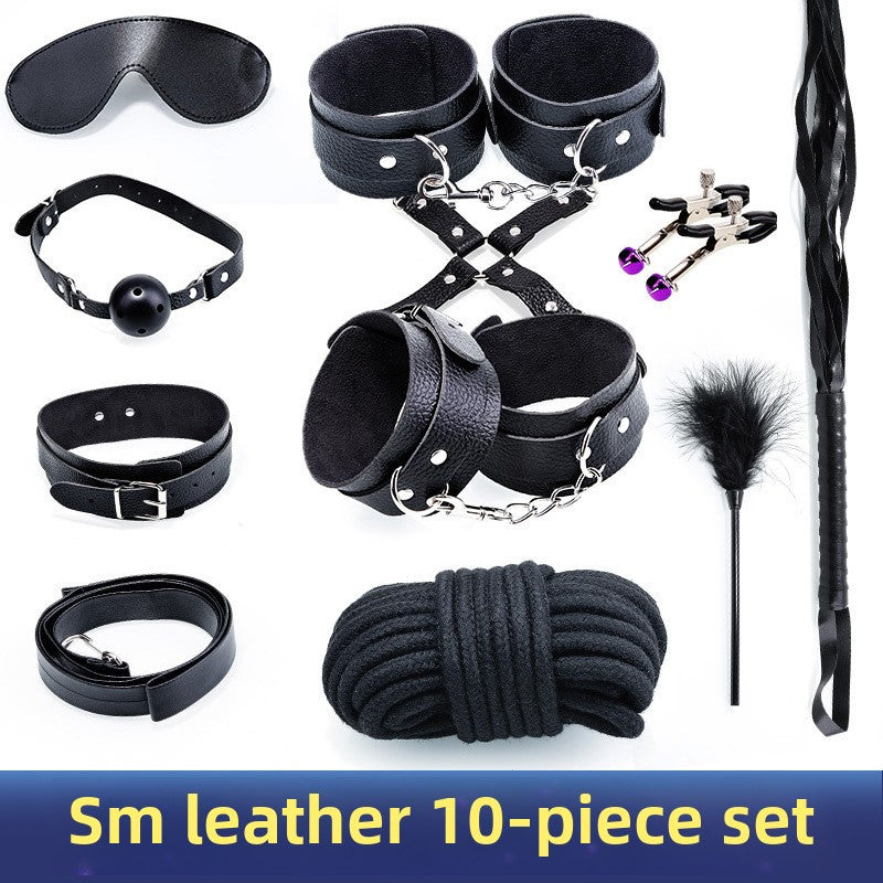 Sex Fun Ten-piece Set 10-piece Set Bundled Bondage Women's Toys Sex Fun Products SM Supplies